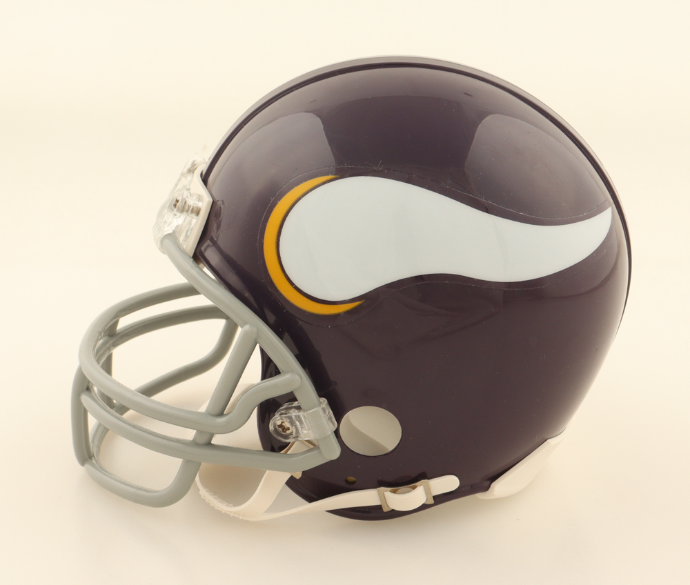 Gary Larsen Signed Vikings Speed Mini Helmet Inscribed "The Policeman" (PSA) at PristineAuction.com Gary Larsen Signed Vikings Speed Mini Helmet Inscribed "The Policeman" (PSA) at PristineAuction.com