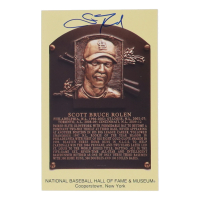 Scott Rolen Signed Hall of Fame Plaque Postcard (Top Tier) at PristineAuction.com