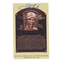 Scott Rolen Signed Hall of Fame Plaque Postcard (Top Tier) at PristineAuction.com