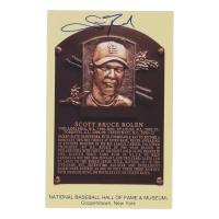 Scott Rolen Signed Hall of Fame Plaque Postcard (Top Tier) at PristineAuction.com