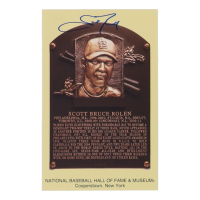 Scott Rolen Signed Hall of Fame Plaque Postcard (Top Tier) at PristineAuction.com
