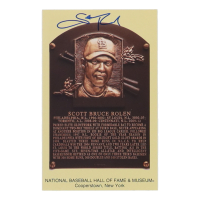 Scott Rolen Signed Hall of Fame Plaque Postcard (Top Tier) at PristineAuction.com