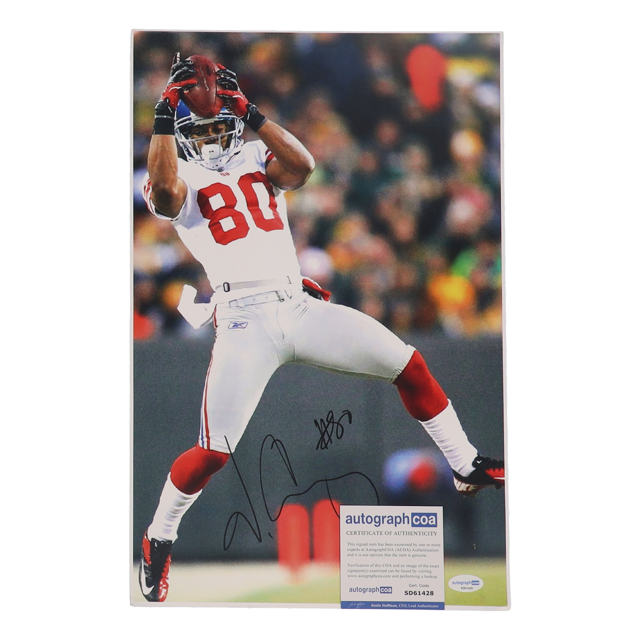 Victor Cruz Signed Giants 11x17 Photo (AutographCOA) at PristineAuction.com Victor Cruz Signed Giants 11x17 Photo (AutographCOA) at PristineAuction.com