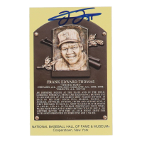 Frank Thomas Signed Hall of Fame Plaque Postcard (Beckett) at PristineAuction.com