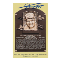 Frank Thomas Signed Hall of Fame Plaque Postcard (Beckett) at PristineAuction.com