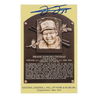 Frank Thomas Signed Hall of Fame Plaque Postcard (Beckett) at PristineAuction.com