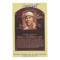 Jim Kaat Signed Hall of Fame Plaque Postcard (JSA) at PristineAuction.com