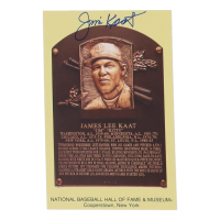 Jim Kaat Signed Hall of Fame Plaque Postcard (JSA) at PristineAuction.com