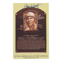 Jim Kaat Signed Hall of Fame Plaque Postcard (JSA) at PristineAuction.com