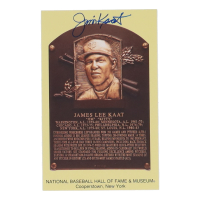 Jim Kaat Signed Hall of Fame Plaque Postcard (JSA) at PristineAuction.com