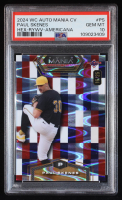 Paul Skenes 2024 Wild Card Auto Mania American Baseball Americana Raywave #AMAH-PS #16/25 RC (PSA 10) at PristineAuction.com