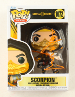 Hiroyuki Sanada Signed "Mortal Kombat" #1072 Scorpion Funko Pop! Vinyl Figure (PSA) at PristineAuction.com
