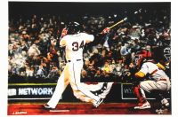 "David Ortiz" Red Sox LE 12x18 Lithograph by Joshua Barton #/500 (PA) at PristineAuction.com