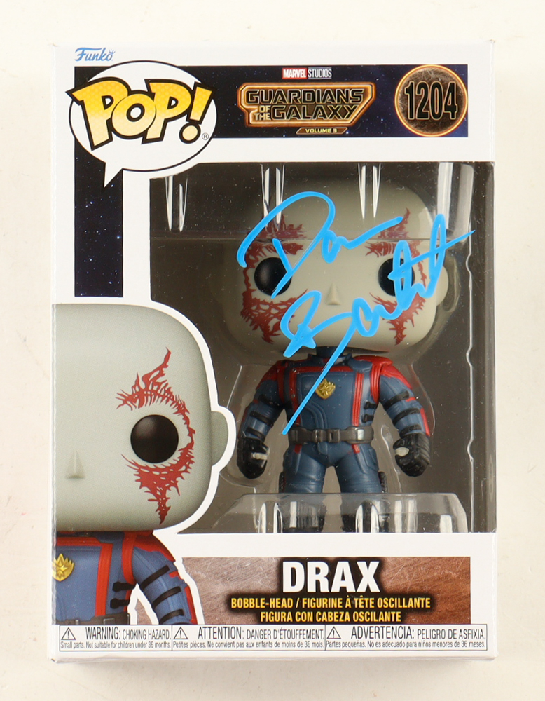 Dave Bautista Signed "Guardians of the Galaxy Volume 3" #1204 Drax Funko Pop! Figure (PSA) at PristineAuction.com Dave Bautista Signed "Guardians of the Galaxy Volume 3" #1204 Drax Funko Pop! Figure (PSA) at PristineAuction.com