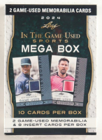 2024 Leaf In The Game Used Sports Trading Card Mega Box With (10) Cards at PristineAuction.com