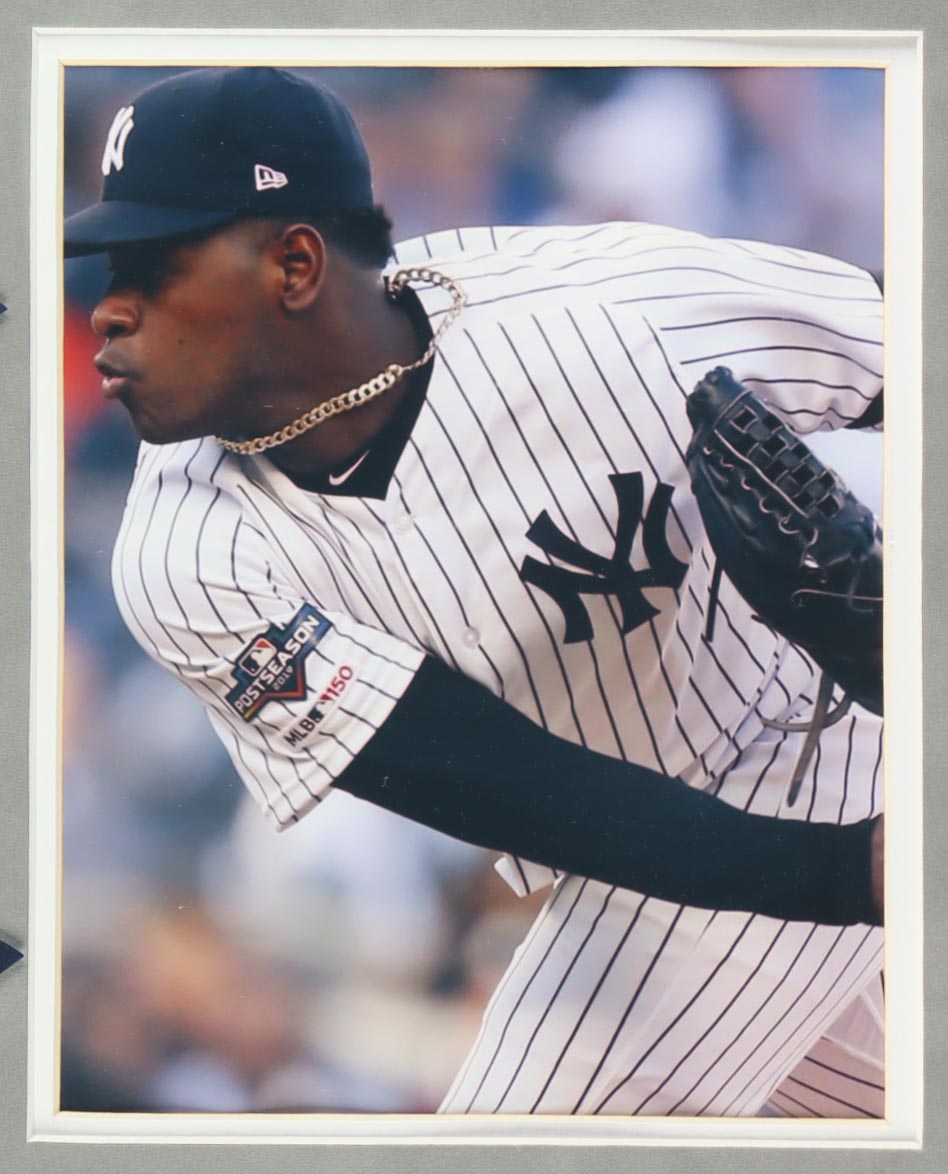 Luis Severino Signed Yankees Custom Framed Majestic Jersey with Custom-Painted Signer Portrait (JSA) at PristineAuction.com Luis Severino Signed Yankees Custom Framed Majestic Jersey with Custom-Painted Signer Portrait (JSA) at PristineAuction.com