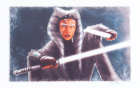 Tom Hodges Signed "Ahsoka" 11x17 Art Print at PristineAuction.com