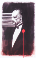 Tom Hodges Signed "The Godfather" 11x17 Art Print at PristineAuction.com