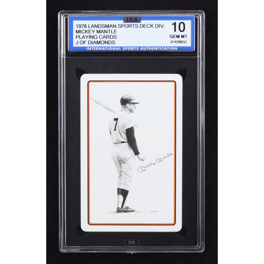 Mickey Mantle 1978 Landsman Playing Cards #NNO (ISA 10) at PristineAuction.com