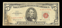 1963 United States $5 Five Dollar Legal Tender Note - Red Seal at PristineAuction.com