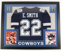 Emmitt Smith Signed Custom Framed Jersey Display (Beckett) at PristineAuction.com