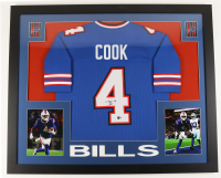 James Cook Signed Custom Framed Jersey Display (Beckett) at PristineAuction.com