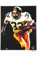 "Franco Harris" Steelers LE 12x18 Lithograph by Joshua Barton #/500 (PA) at PristineAuction.com
