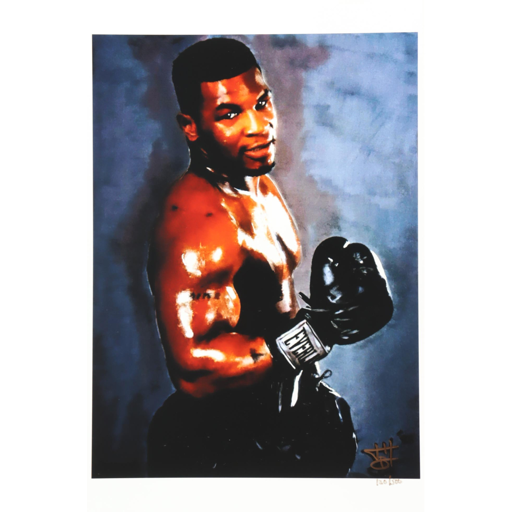 "Mike Tyson" LE 12x18 Lithograph by Joshua Barton #/500 (PA) at PristineAuction.com