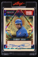 Sammy Sosa 2025 Leaf Seasons in the Sun Signature Series Crystal Rainbow #SSESS1 #10/10 at PristineAuction.com