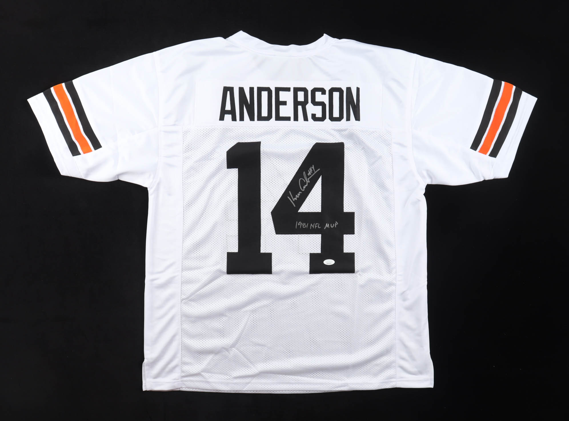 Ken Anderson Signed Jersey Inscribed "1981 NFL MVP" (JSA) at PristineAuction.com Ken Anderson Signed Jersey Inscribed "1981 NFL MVP" (JSA) at PristineAuction.com