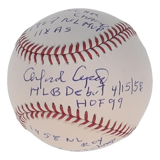 Orlando Cepeda Signed OML Baseball With Several Career Stat Inscriptions (JSA) at PristineAuction.com Orlando Cepeda Signed OML Baseball With Several Career Stat Inscriptions (JSA) at PristineAuction.com