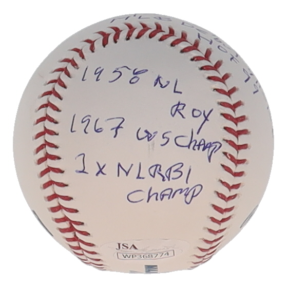 Orlando Cepeda Signed OML Baseball With Several Career Stat Inscriptions (JSA) at PristineAuction.com Orlando Cepeda Signed OML Baseball With Several Career Stat Inscriptions (JSA) at PristineAuction.com