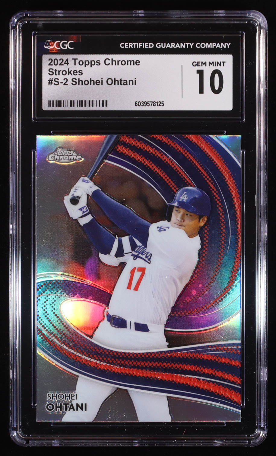 Shohei Ohtani 2024 Topps Chrome Strokes #S2 (CGC 10) at PristineAuction.com Shohei Ohtani 2024 Topps Chrome Strokes #S2 (CGC 10) at PristineAuction.com