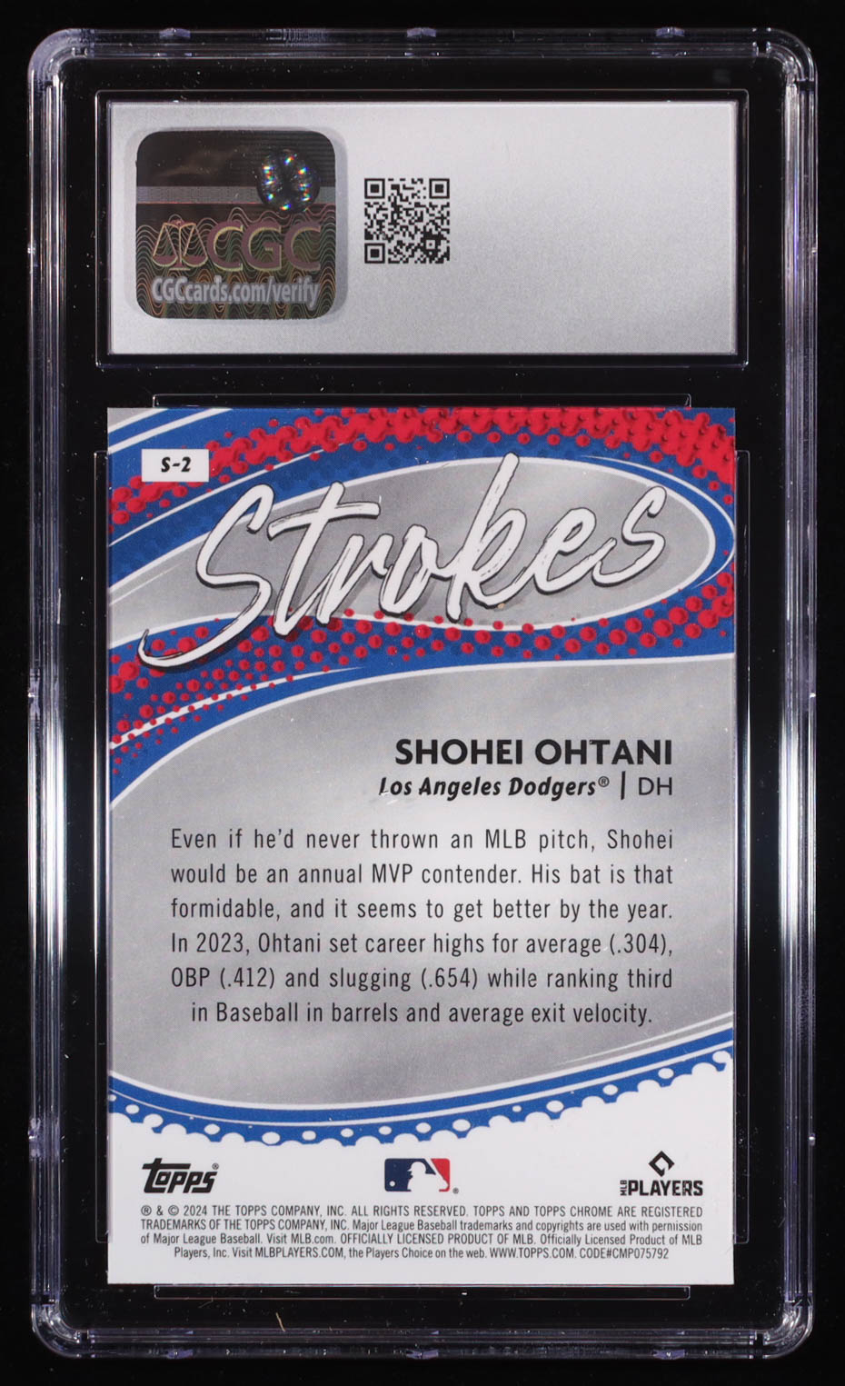 Shohei Ohtani 2024 Topps Chrome Strokes #S2 (CGC 10) at PristineAuction.com Shohei Ohtani 2024 Topps Chrome Strokes #S2 (CGC 10) at PristineAuction.com