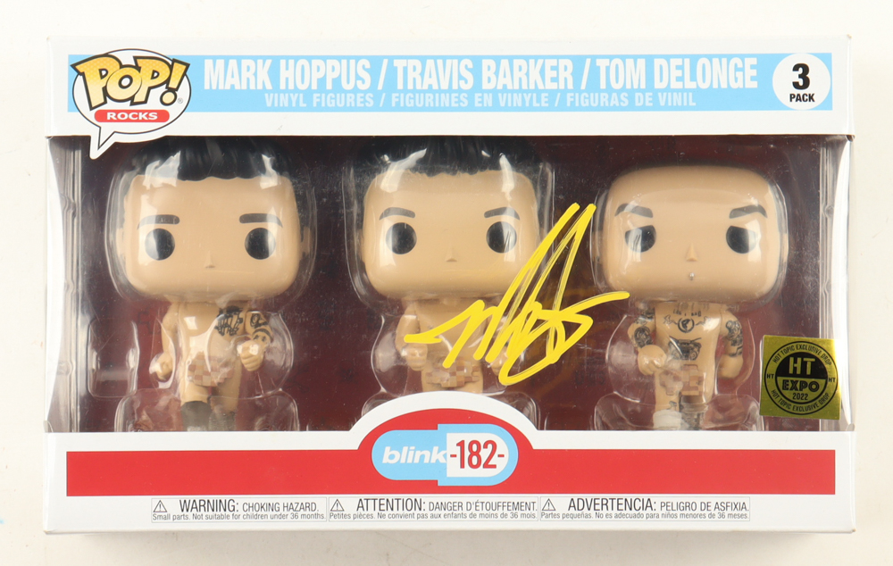 Mark Hoppus Signed Blink-182 (3) Pack Funko Pop! Vinyl Figures (Beckett) at PristineAuction.com Mark Hoppus Signed Blink-182 (3) Pack Funko Pop! Vinyl Figures (Beckett) at PristineAuction.com