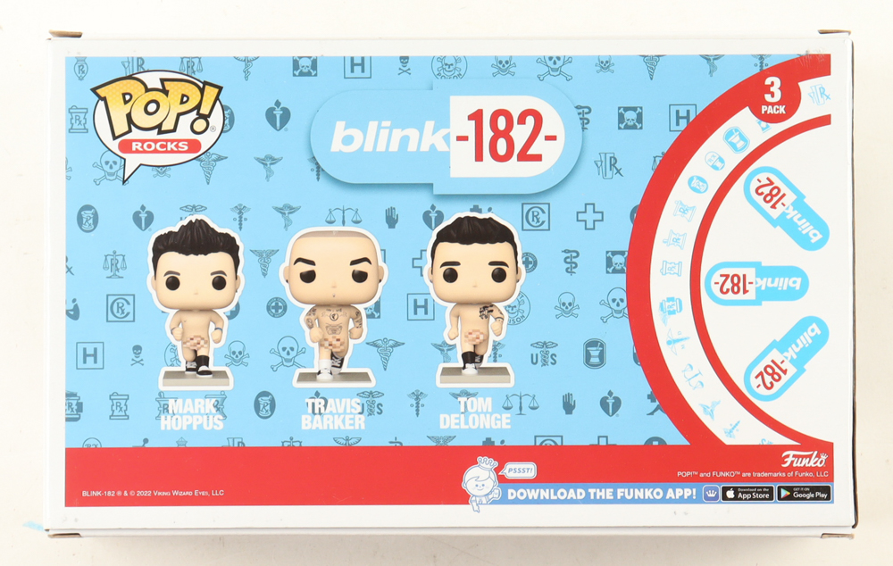 Mark Hoppus Signed Blink-182 (3) Pack Funko Pop! Vinyl Figures (Beckett) at PristineAuction.com Mark Hoppus Signed Blink-182 (3) Pack Funko Pop! Vinyl Figures (Beckett) at PristineAuction.com