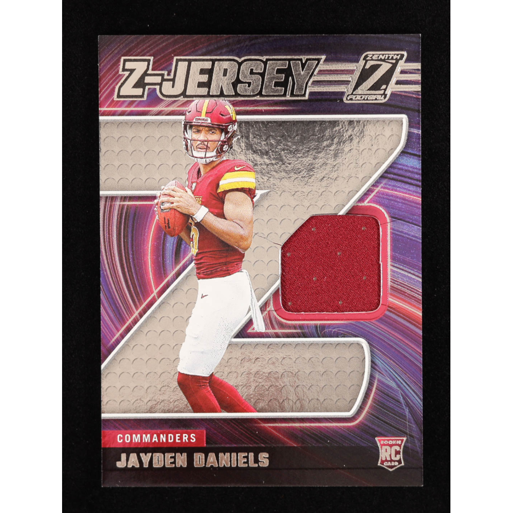 Jayden Daniels 2024 Zenith Z Jersey #3 RC at PristineAuction.com