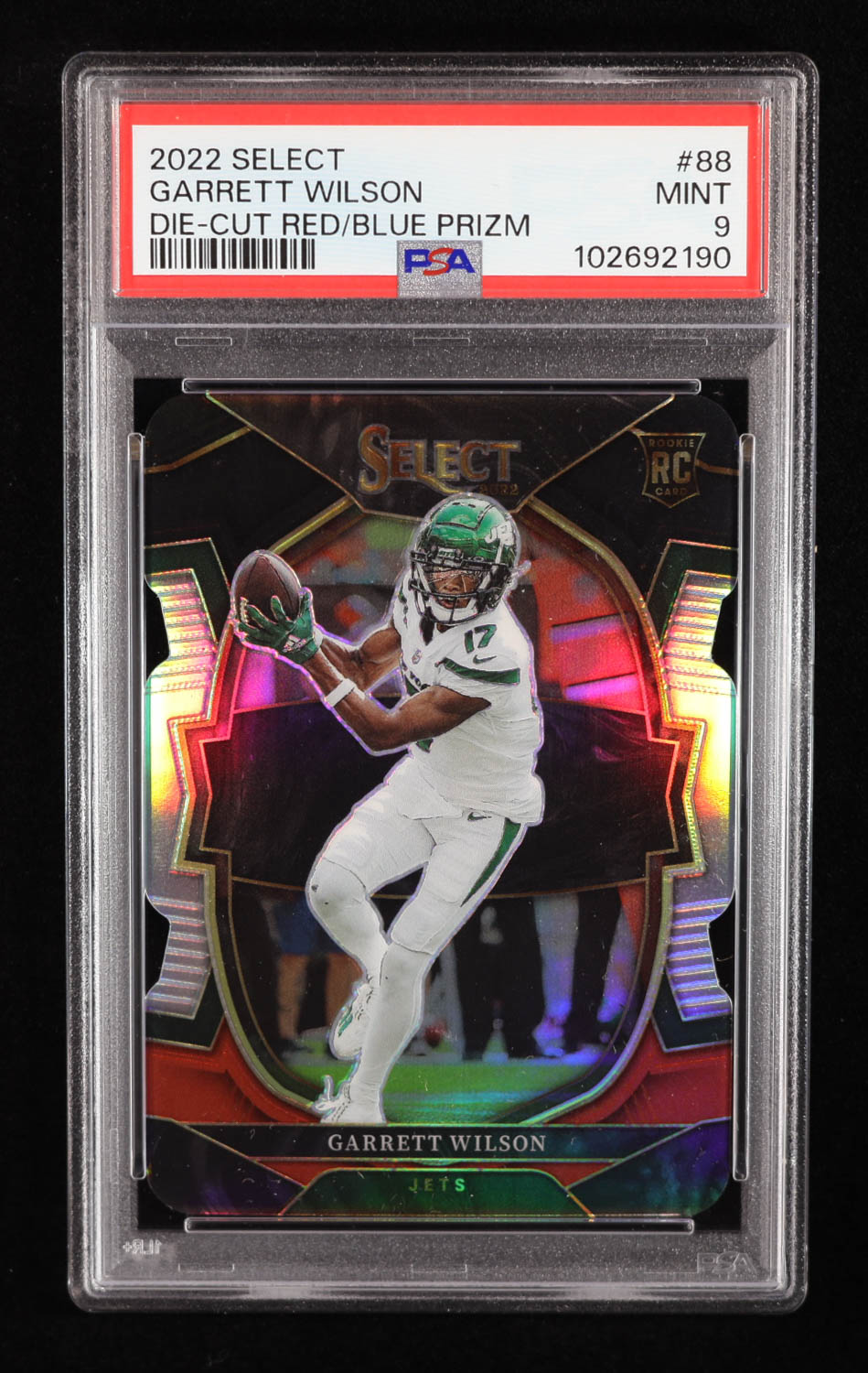 2022 Select Prizm Red and Blue Die Cut #88 RC (PSA 9) at PristineAuction.com 2022 Select Prizm Red and Blue Die Cut #88 RC (PSA 9) at PristineAuction.com