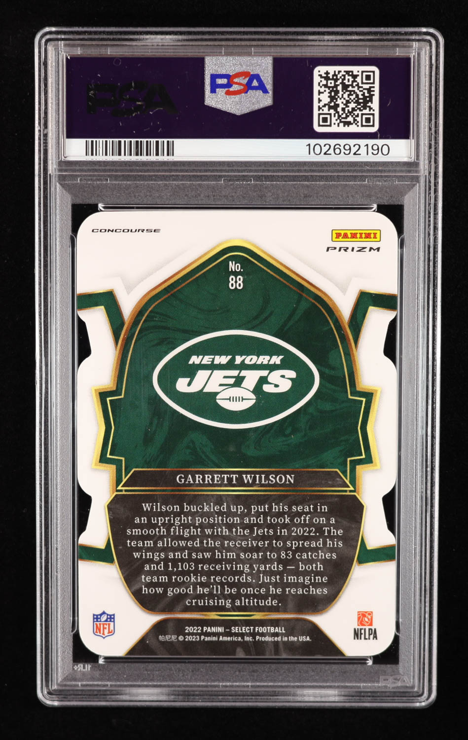 2022 Select Prizm Red and Blue Die Cut #88 RC (PSA 9) at PristineAuction.com 2022 Select Prizm Red and Blue Die Cut #88 RC (PSA 9) at PristineAuction.com