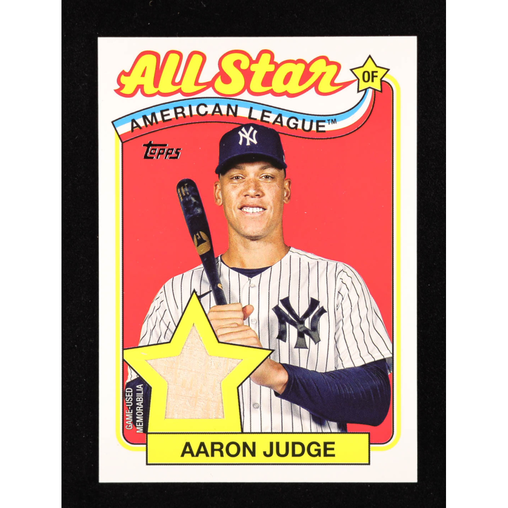 Aaron Judge 2024 Topps '89 Topps All Star Relics #89ASRAJ at PristineAuction.com