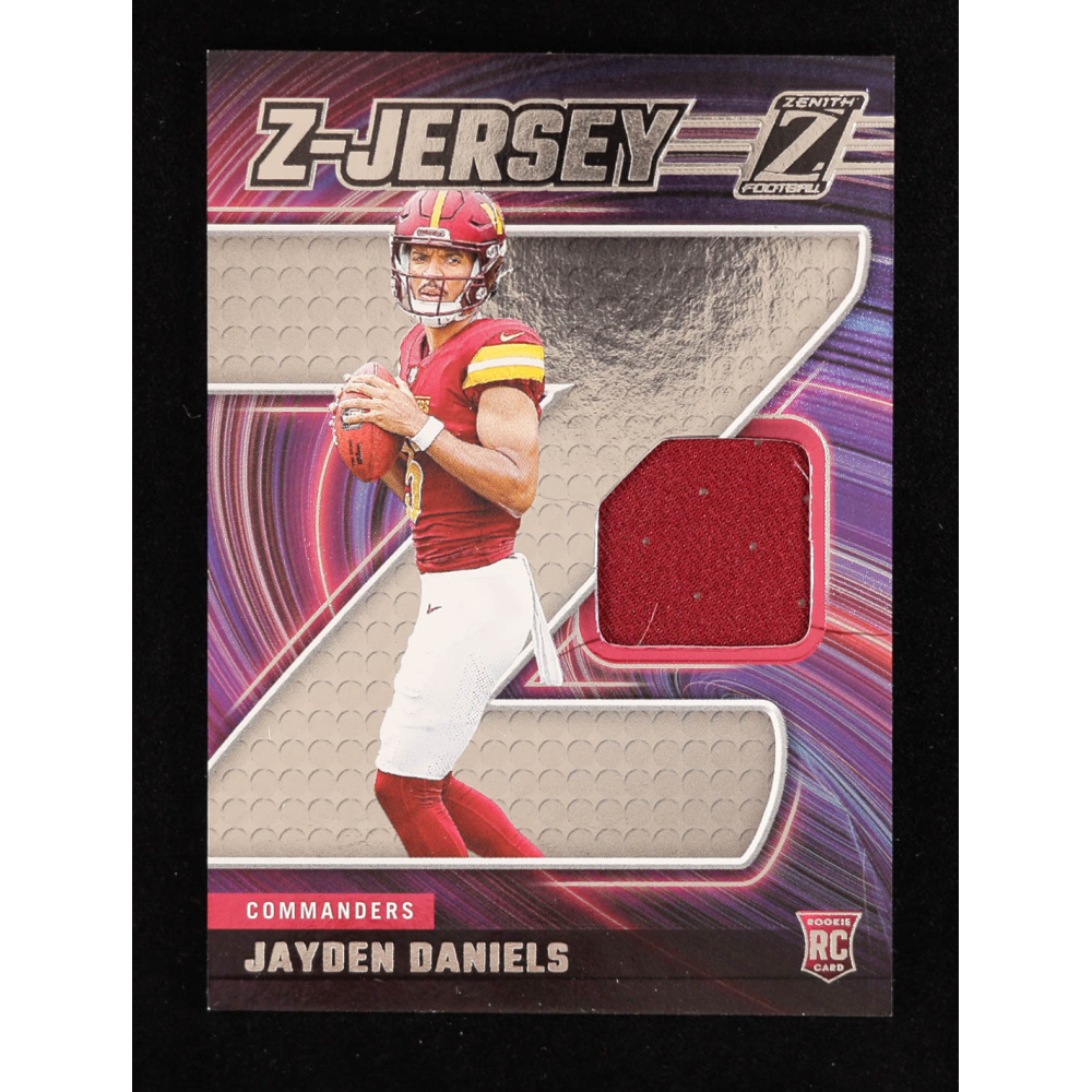 Jayden Daniels 2024 Zenith Z Jersey #3 RC at PristineAuction.com
