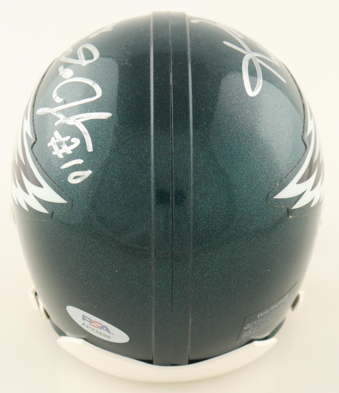 DeSean Jackson & Kevin Kolb Signed Eagles Speed Mini Helmet (PSA) at PristineAuction.com DeSean Jackson & Kevin Kolb Signed Eagles Speed Mini Helmet (PSA) at PristineAuction.com