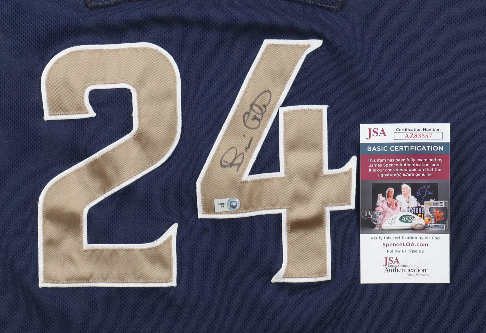 Brian Giles Signed Padres Majestic Authentic Jersey (MLB & JSA) at PristineAuction.com Brian Giles Signed Padres Majestic Authentic Jersey (MLB & JSA) at PristineAuction.com