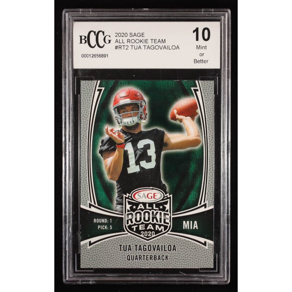 Tua Tagovailoa 2020 SAGE All Rookie Team #RT2 RC (BCCG 10) at PristineAuction.com