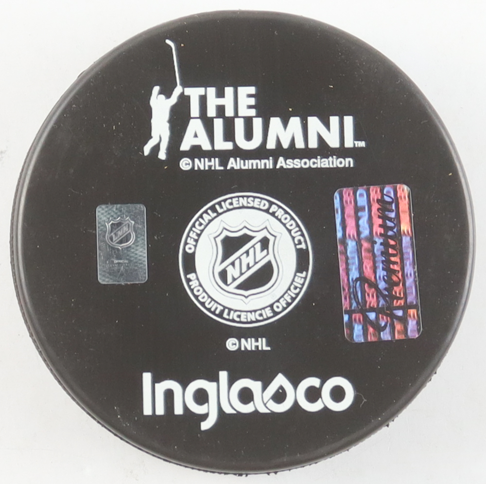 Brett Hull Signed Blues Commemorative Logo Hockey Puck (Premium Autographs) at PristineAuction.com Brett Hull Signed Blues Commemorative Logo Hockey Puck (Premium Autographs) at PristineAuction.com