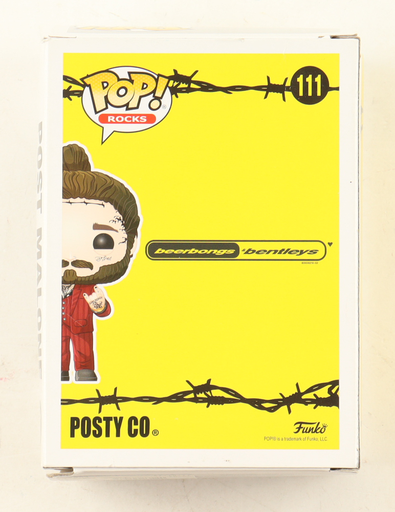 Post Malone Signed "Post Malone" #111 Funko Pop! Vinyl Figure (AWM) at PristineAuction.com Post Malone Signed "Post Malone" #111 Funko Pop! Vinyl Figure (AWM) at PristineAuction.com
