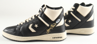Magic Johnson & Larry Bird Signed Pair of Vintage Converse All Star Weapon Shoes (Beckett & PSA) at PristineAuction.com