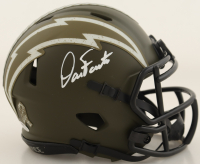 Dan Fouts Signed Chargers Salute to Service Alternate Speed Mini Helmet (Schwartz) at PristineAuction.com