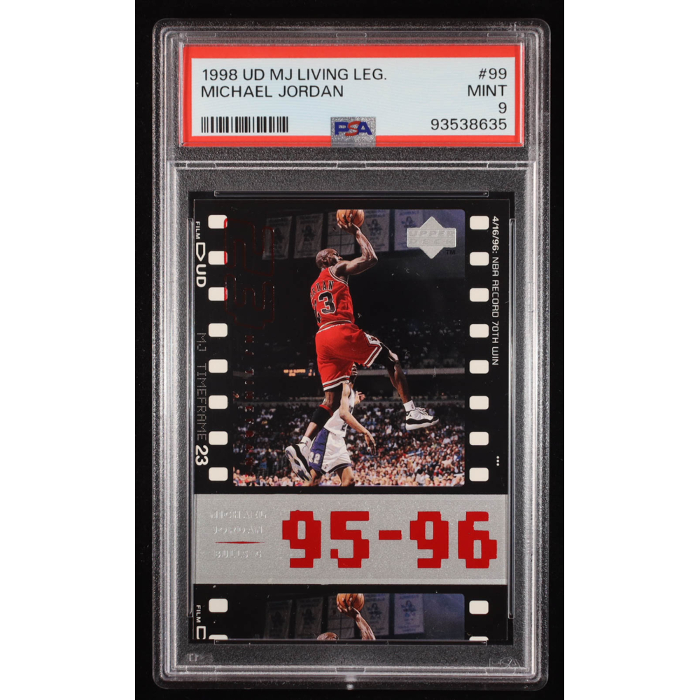 Michael Jordan 1998 Upper Deck Michael Jordan Living Legend #99 TF 1996-97 (PSA 9) at PristineAuction.com