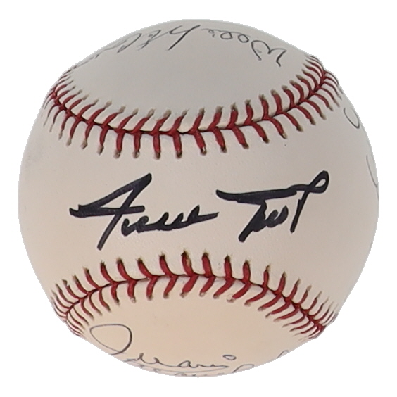 Giants OML Baseball Signed & Inscribed By (5) with Willie Mays, Juan Marichal, Willie McCovey, Gaylord Perry & Orlando Cepeda (PSA) at PristineAuction.com Giants OML Baseball Signed & Inscribed By (5) with Willie Mays, Juan Marichal, Willie McCovey, Gaylord Perry & Orlando Cepeda (PSA) at PristineAuction.com